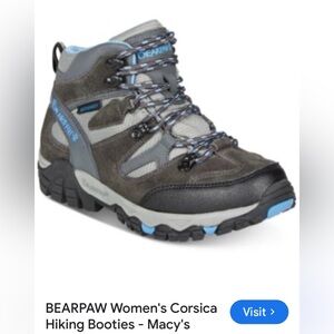 BearPaw Women's Corsica Hiking Booties - Gray and Black